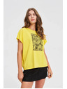 Moodo Damen T-Shirt Moodo – gelb