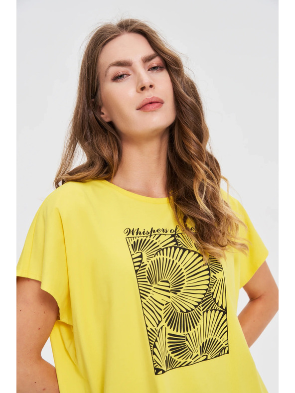 Moodo Damen T-Shirt Moodo – gelb