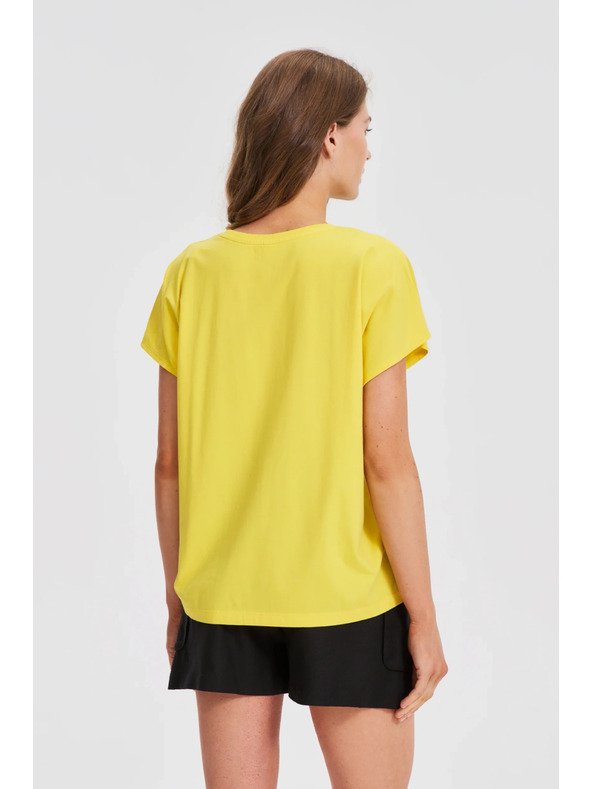 Moodo Damen T-Shirt Moodo – gelb