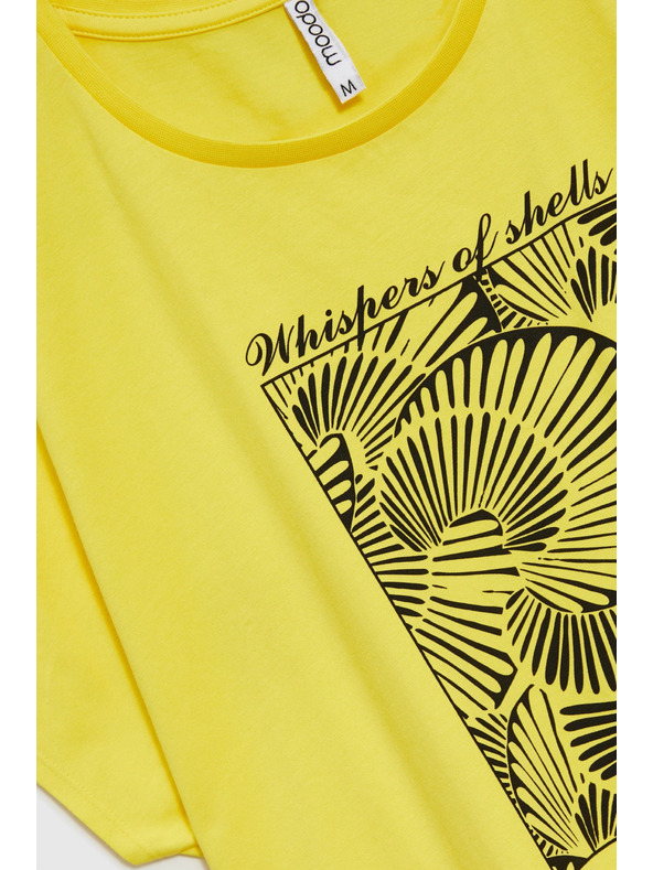 Moodo Damen T-Shirt Moodo – gelb