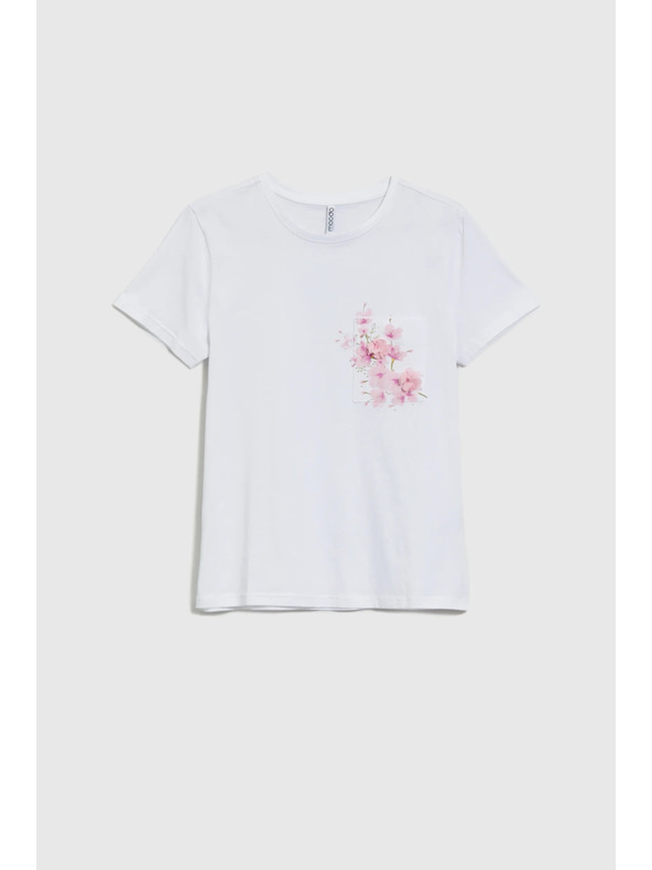 Moodo Weißes T-Shirt mit Aufdruck