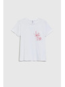 Moodo Weißes T-Shirt mit Aufdruck