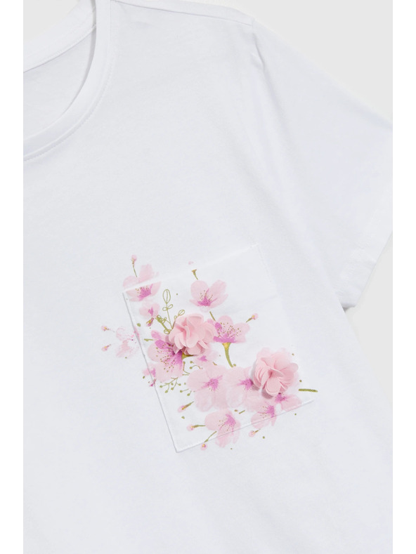 Moodo Weißes T-Shirt mit Aufdruck