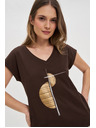 Moodo Damen Baumwoll-T-Shirt Moodo