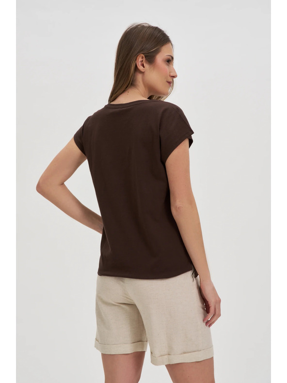 Moodo Damen Baumwoll-T-Shirt Moodo