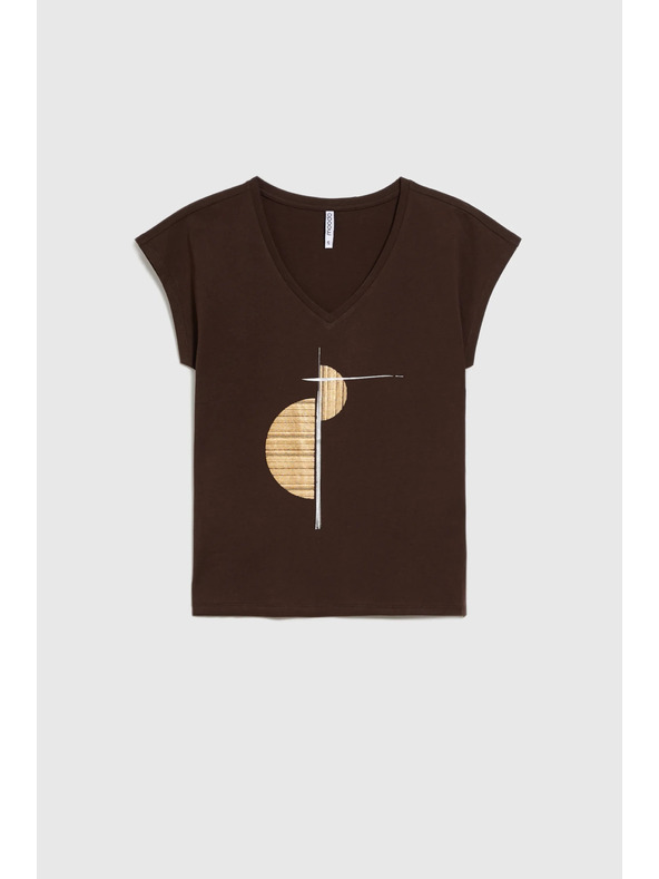 Moodo Damen Baumwoll-T-Shirt Moodo