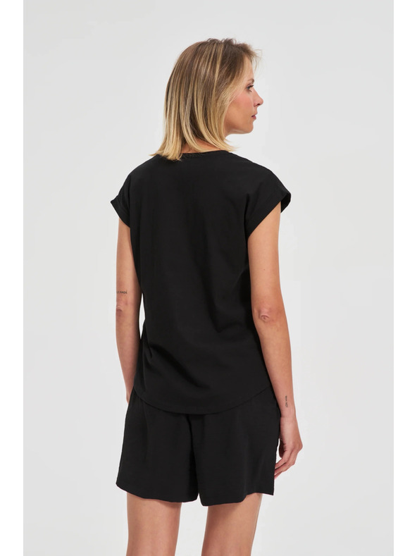 Moodo Damen-T-Shirt Moodo – schwarz