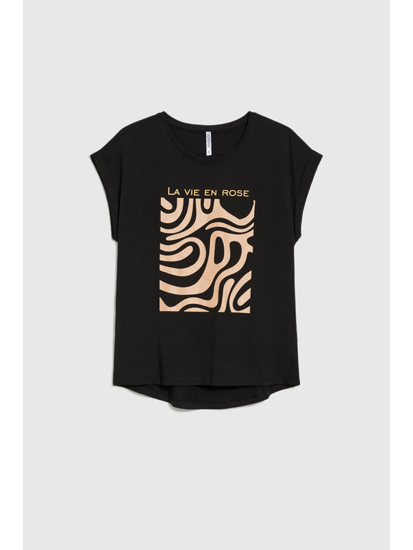 Moodo Damen-T-Shirt Moodo – schwarz