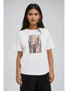 Moodo Damen T-Shirt mit Druck Moodo – weiß