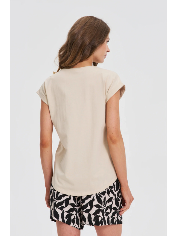 Moodo Damen T-Shirt Moodo – beige