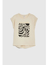 Moodo Damen T-Shirt Moodo – beige