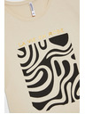 Moodo Damen T-Shirt Moodo – beige