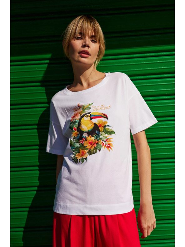 Moodo Damen-T-Shirt Moodo – weiß