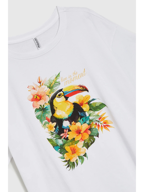 Moodo Damen-T-Shirt Moodo – weiß