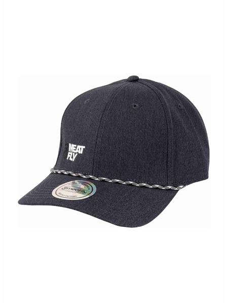 Meatfly Meatfly Flexfit-Kappe Dustin Recycled Anthracite / White Decent Revital | Grau | Größe