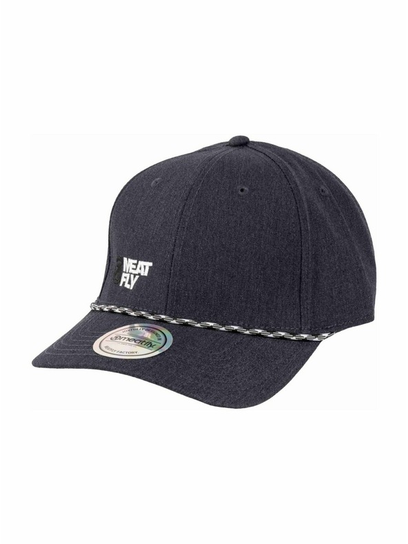 Meatfly Meatfly Flexfit-Kappe Dustin Recycled Anthracite / White Decent Revital | Grau | Größe