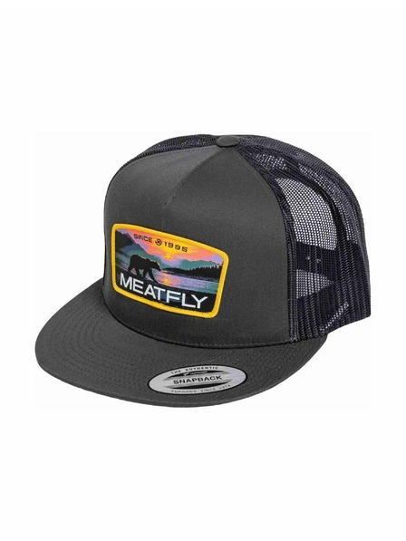 Meatfly Meatfly Trucker-Kappe Thunderbolt Yellow Alaska / Charcoal | Grau |
