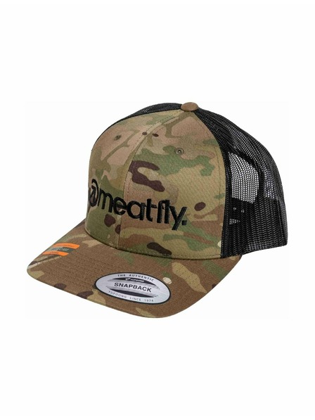 Meatfly Meatfly Trucker-Kappe MF Logo Black / Multicam | Schwarz