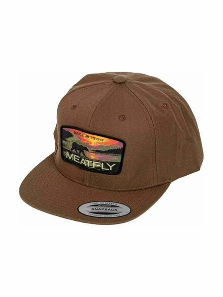Meatfly Meatfly Snapback-Kappe Hornet Red Alaska / Tan | Braun