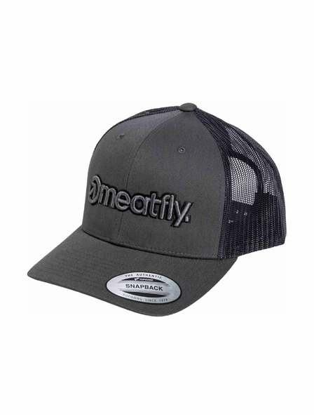 Meatfly Meatfly Trucker-Kappe MF Logo Black / Grey / Dark Grey | Schwarz