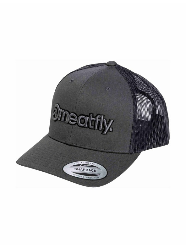 Meatfly Meatfly Trucker-Kappe MF Logo Black / Grey / Dark Grey | Schwarz