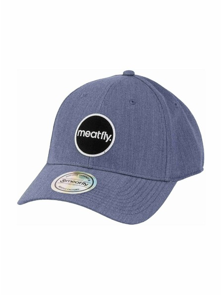 Meatfly Meatfly Flexfit-Kappe Ethan Blue Embroidery | Blau |