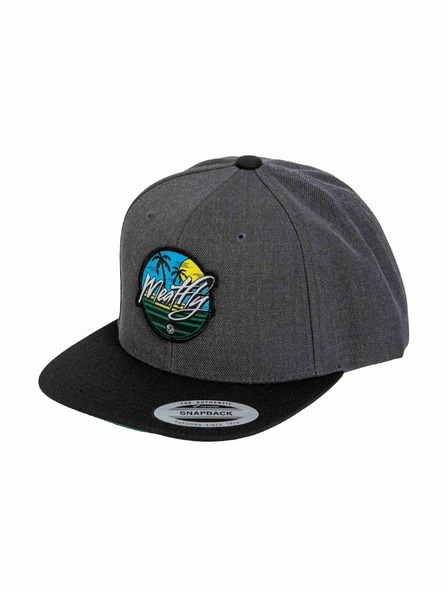 Meatfly Meatfly Trucker Cap Flanker Snapback Strand / Anthrazit / Schwarz | Schwarz