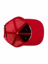 Meatfly Meatfly Trucker Cap Nollie Perfor Rot / Weißes Logo | Weiß | Größe
