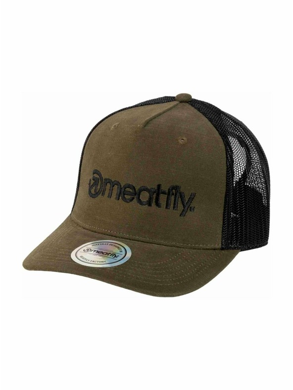 Meatfly Meatfly Trucker Cap Shaun Army / Camo Logo | Schwarz | Größe