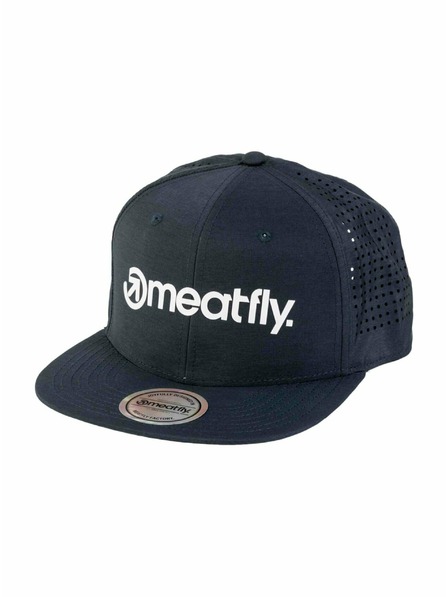 Meatfly Meatfly Trucker Cap Keery Perfor Snapback Petrol / Weißes Logo