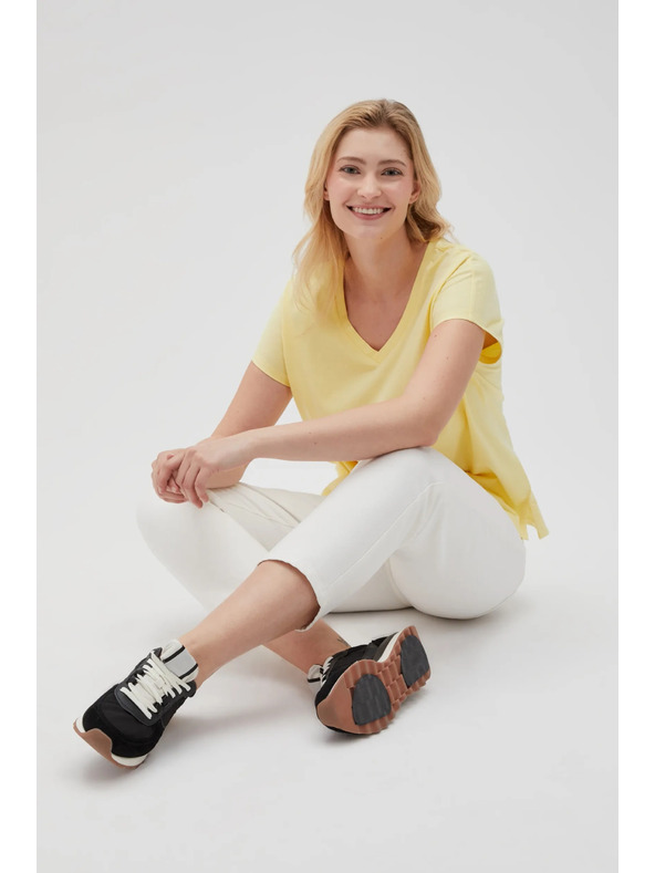 Moodo Damen T-Shirt Moodo – hellgelb