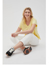 Moodo Damen T-Shirt Moodo – hellgelb
