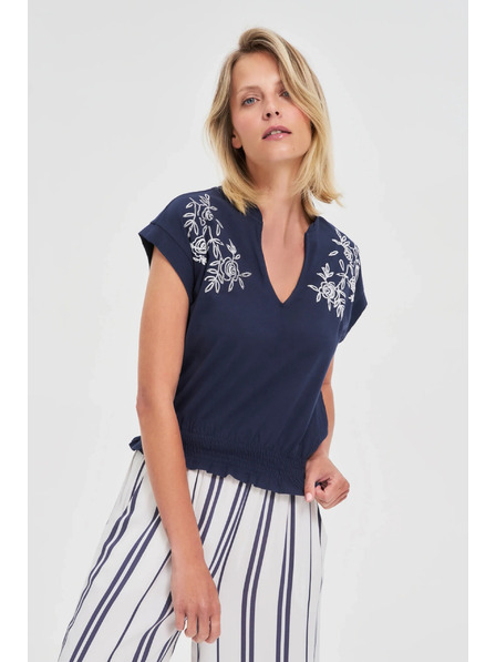 Moodo Damen Top Moodo – Marineblau