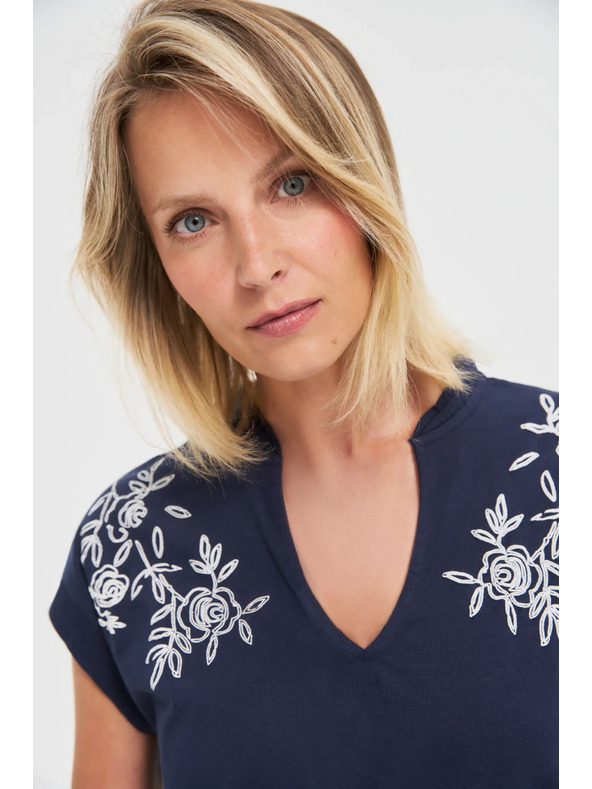 Moodo Damen Top Moodo – Marineblau