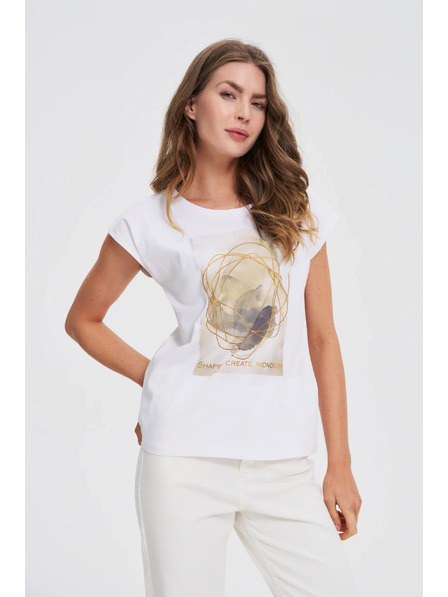 Moodo Damen-T-Shirt Moodo – weiß