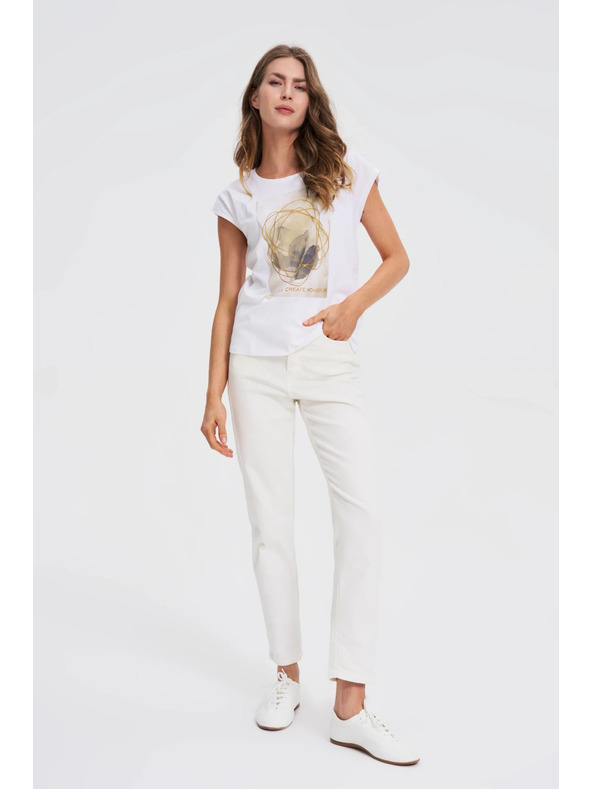 Moodo Damen-T-Shirt Moodo – weiß