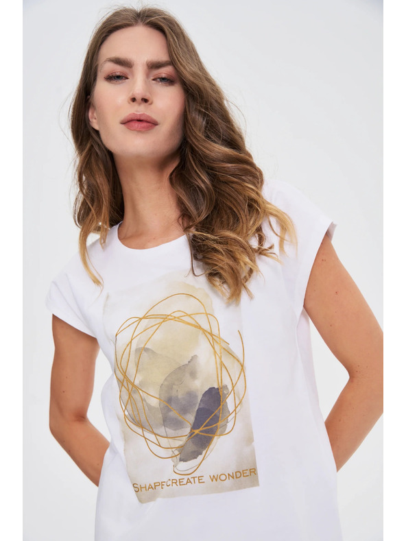 Moodo Damen-T-Shirt Moodo – weiß