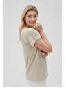 Moodo Damen-T-Shirt Moodo – hellbeige