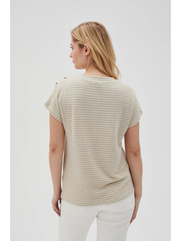 Moodo Damen-T-Shirt Moodo – hellbeige