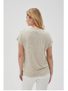 Moodo Damen-T-Shirt Moodo – hellbeige
