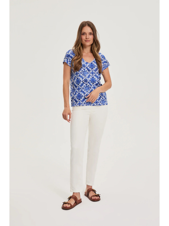 Moodo Damen-T-Shirt Moodo – blau