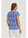 Moodo Damen-T-Shirt Moodo – blau