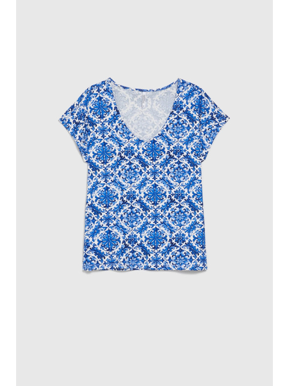 Moodo Damen-T-Shirt Moodo – blau