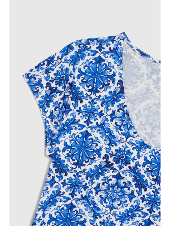 Moodo Damen-T-Shirt Moodo – blau