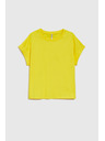 Moodo Damen-Baumwoll-T-Shirt Moodo – gelb