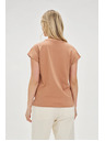 Moodo Damen-T-Shirt mit Tasche Moodo – dunkelbraun