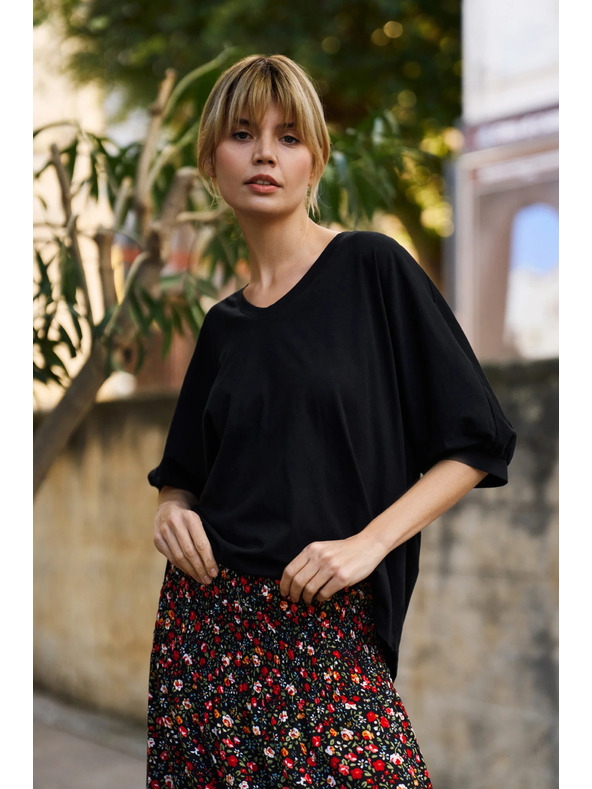 Moodo Damen-T-Shirt Moodo – schwarz