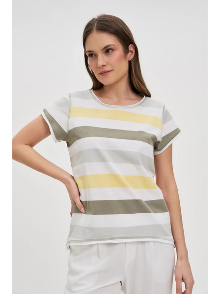 Moodo Damen gestreiftes Shirt Moodo
