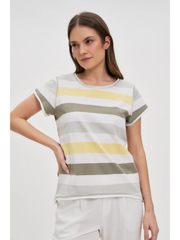 Moodo Damen gestreiftes Shirt Moodo