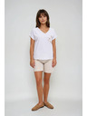 Moodo Damen-Baumwoll-T-Shirt Moodo – weiß